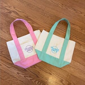 Pink and Green Tote Bags